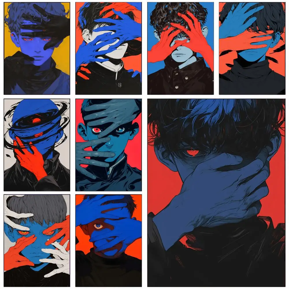 

Portrait Vector Design Poster For Office Bedroom Coffee Home Decor Durable Waterproof Aesthetic Stickers Wall Art HD