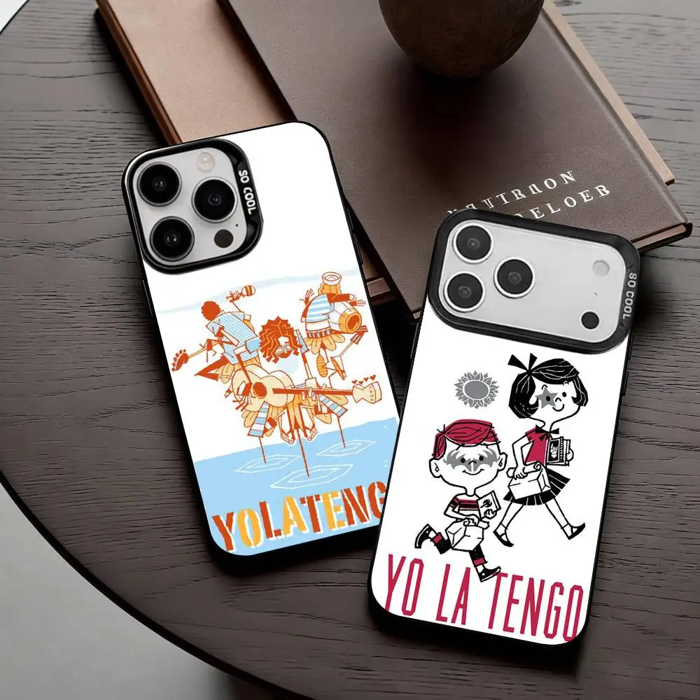 

Indie Rock Yo La T-Tengo Band Phone Case For iPhone17,16,15,14,13,12,11 Plus,Pro Max Black Candy silver phone case