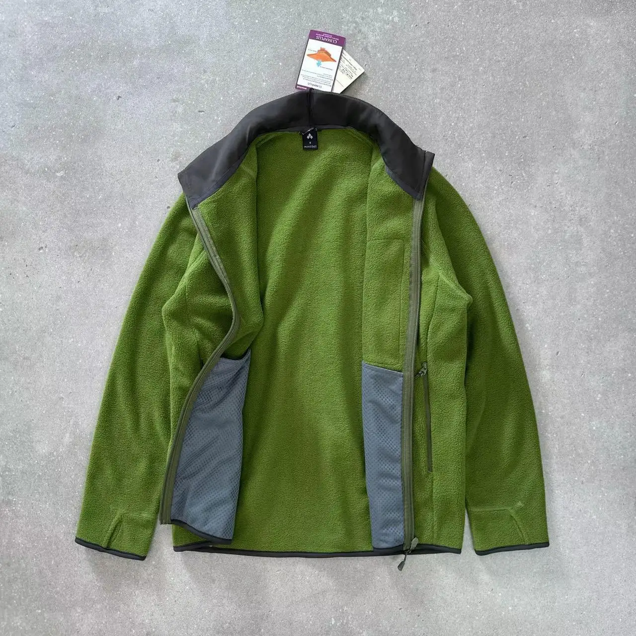 Chest Big Zipper Pocket MONTBELL Polar Fleece Zip Up Jacket Tops Men Women High Quality Loose Casual Winter Keep Warm Jackets