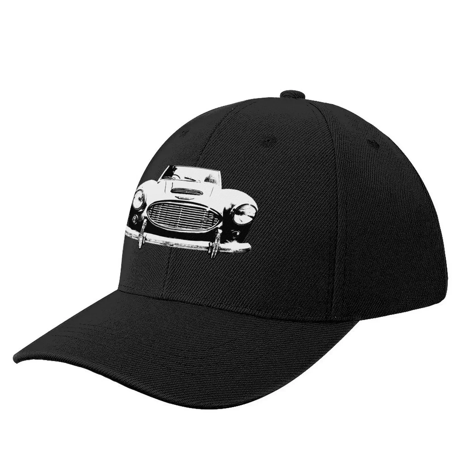 

Austin Healey 3000 1960s British classic car monoblock black and white Baseball Cap golf hat genuine Men's Hats Women's