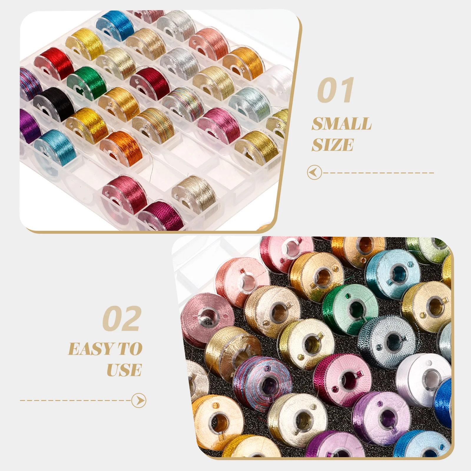 

1Set DIY Embroidery Thread Kit Metallic Colorful Wear-Resistant Floss for Sewing Handcrafts Craft Clubs Home Decoration Use