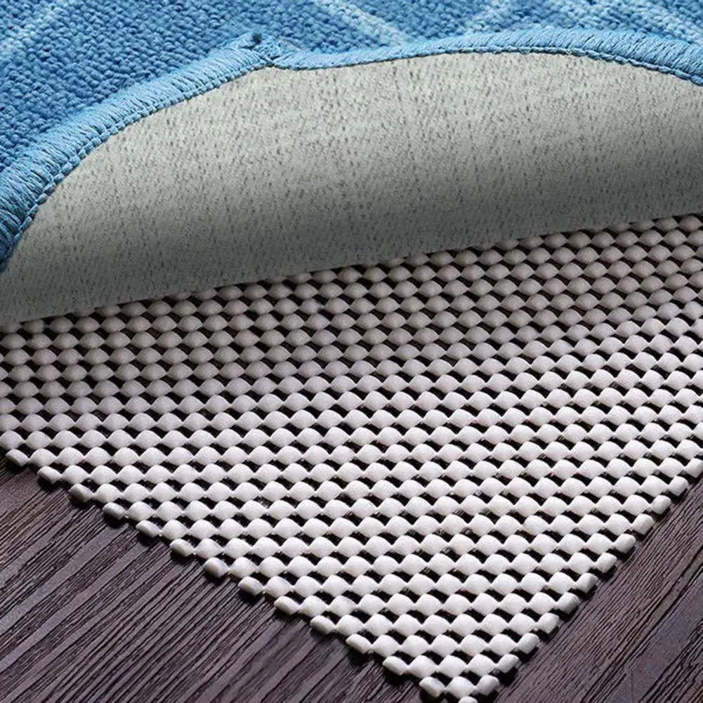 Non-slide Carpet Underlay Extra Thick Non-slip Floor Mat with Hollow Mesh Rug Gripper for Hardwood Floors Strong Grip Slip