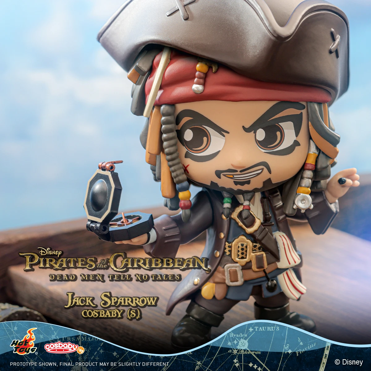 

Hot Toys Disney Pirates Of The Caribbean Action Figure Captain Jack Garage Kit Pvcdecoration Cosbaby Mini Collection Doll Gift