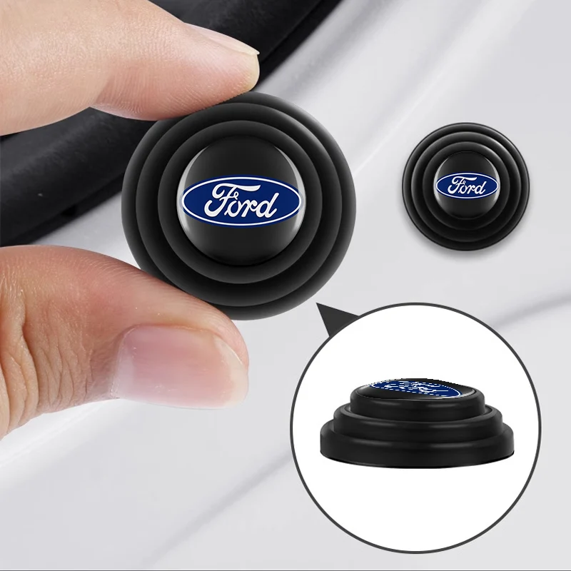 Amortiguador de silicona para puerta de coche, cojín amortiguador para Ford Ranger Focus Kuga Mustang Mondeo Fusion Escort, accesorios de tuning