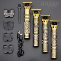 Vintage T9 0MM Electric Cordless Hair Cutting Machine Professional Hair Barber Trimmer Men Clipper Shaver Beard