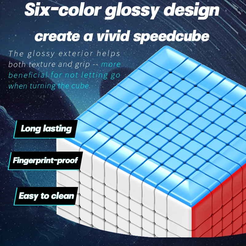 DianSheng Galaxy 9M Magnetyczna Kostka Magiczna z Magnetycznym Rdzeniem 9X9 Magnetyczna Kostka Speed Cube Zabawki Puzzle dla Dzieci Prezent Cubo Magico Zabawki