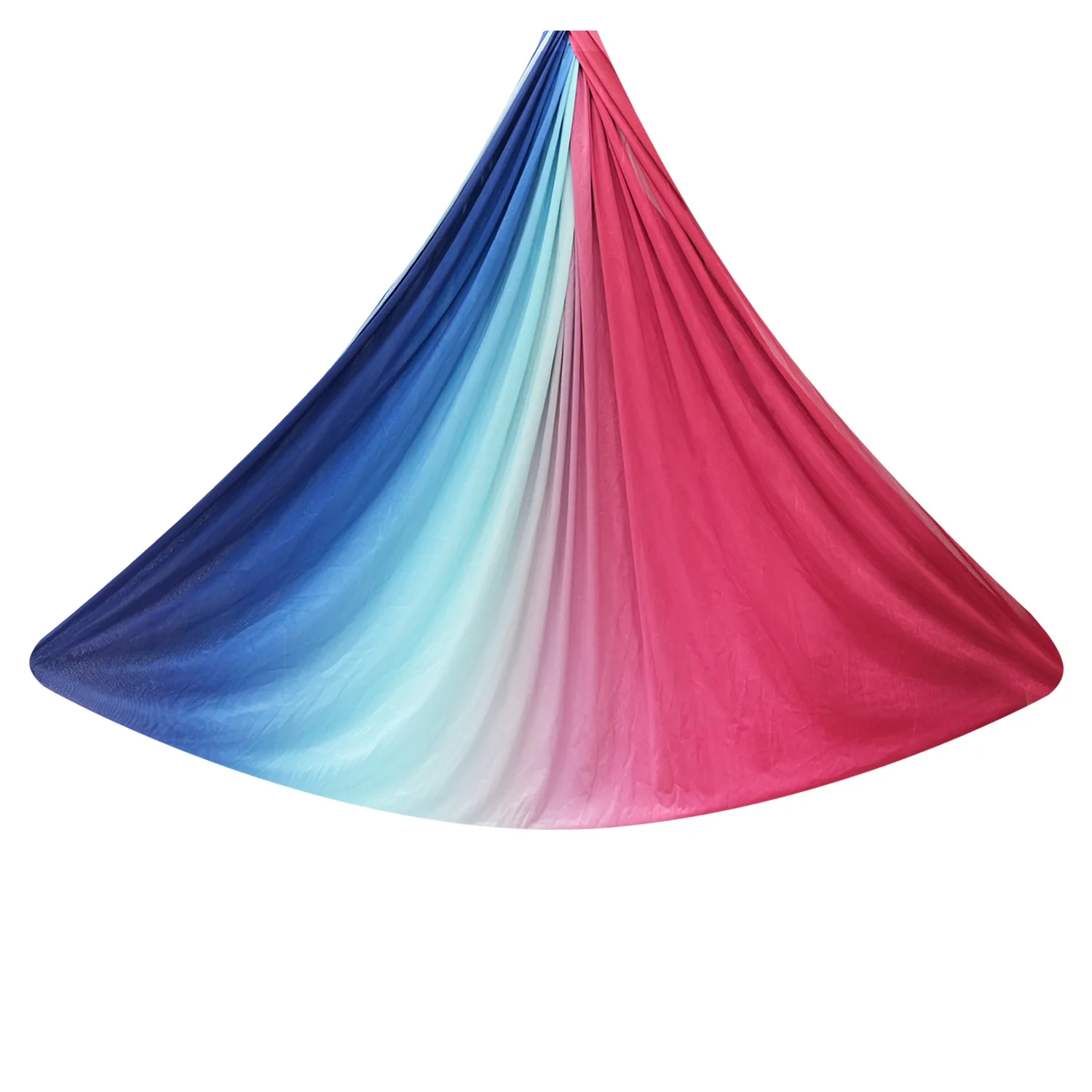 Customizable Gradient Color 5m Multicolor Aerial Yoga Hammock For Stretching Exercise For Home Gym