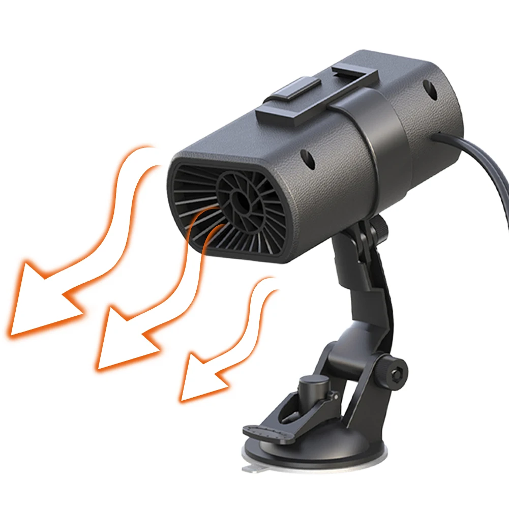 Car Interior Heater for winter Auto Windshield Frost Snow Mist Removal 180° Rotation Adjustment Fast Heating for SUV Vehicles RV