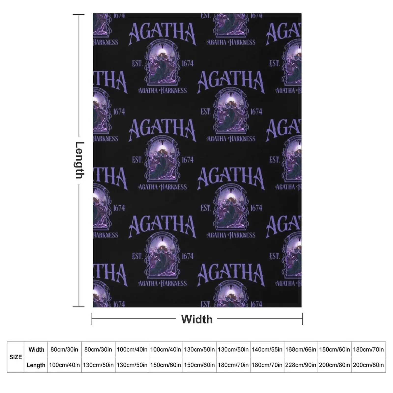 Agatha Harkness EST 1674 Throw Blanket Warm for babies Hairys Nap Blankets