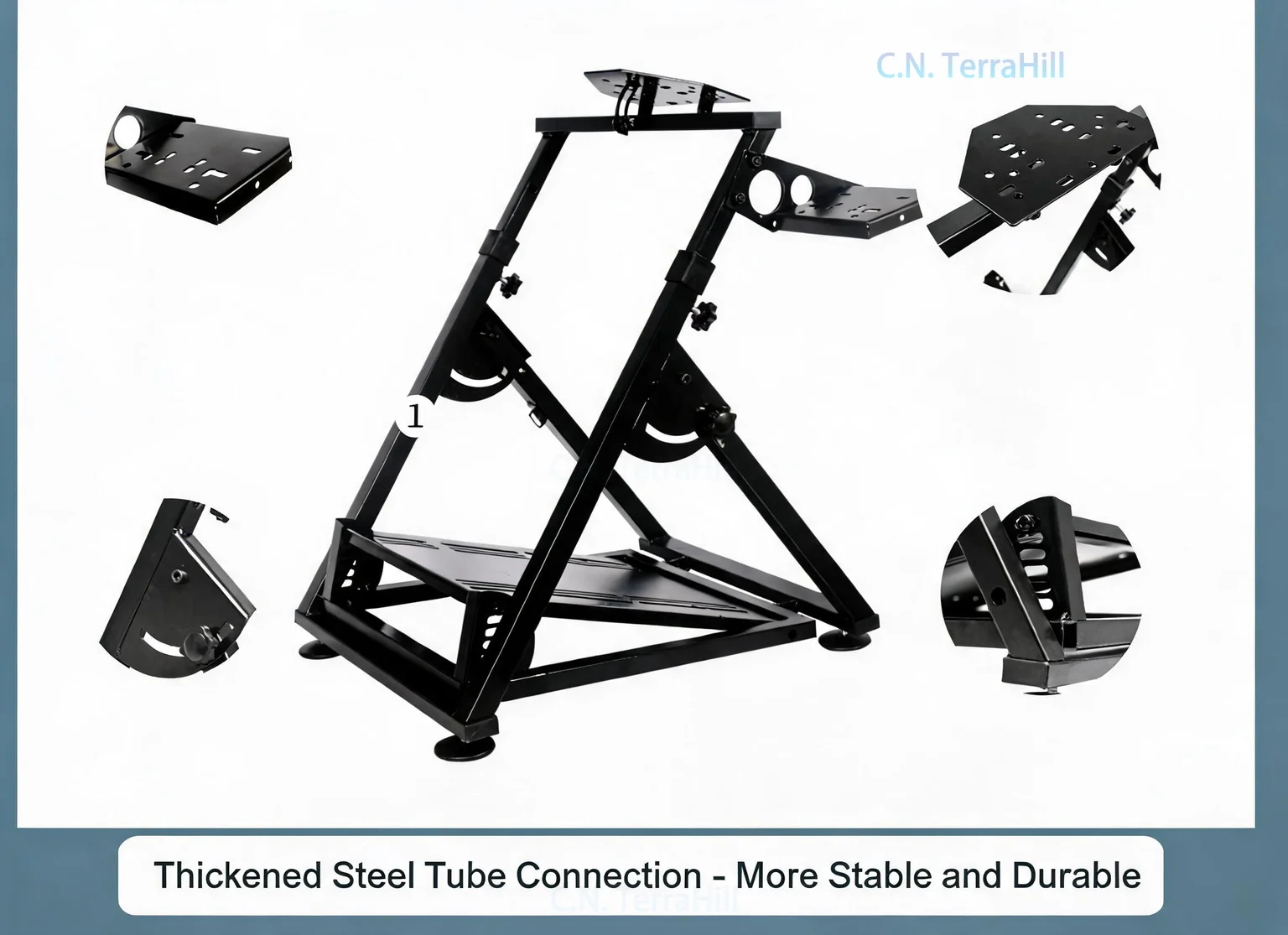 Upgraded Foldable Racing Simulator Steering Wheel Stand for G27 G29 T300 T500 Fanatec