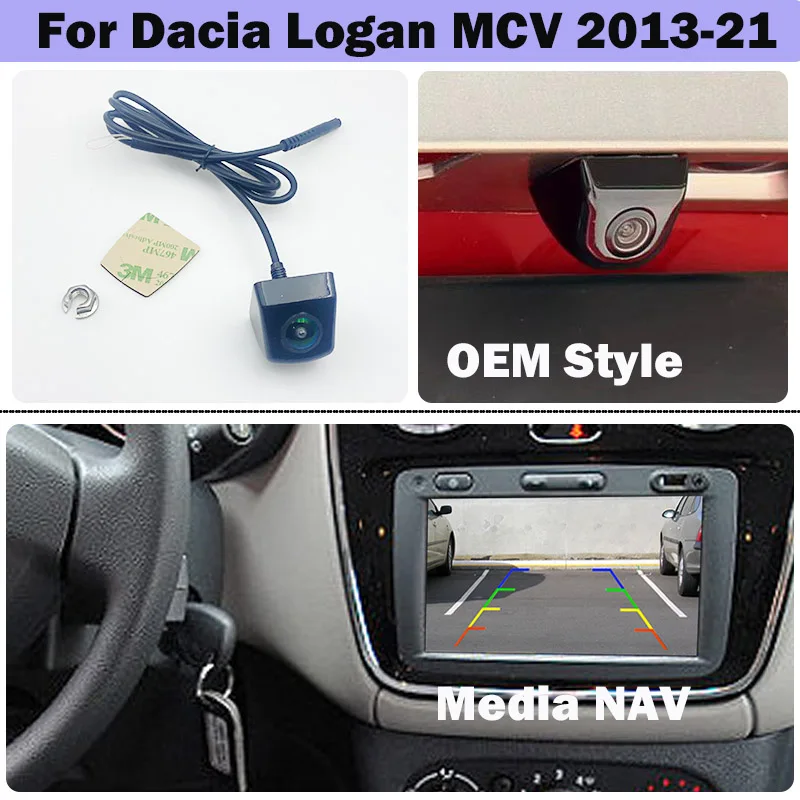 Камера заднего вида для Renault Dacia Logan MCV 2013-2021 OEM-экран, мультимедийная система Nav HD ночного видения