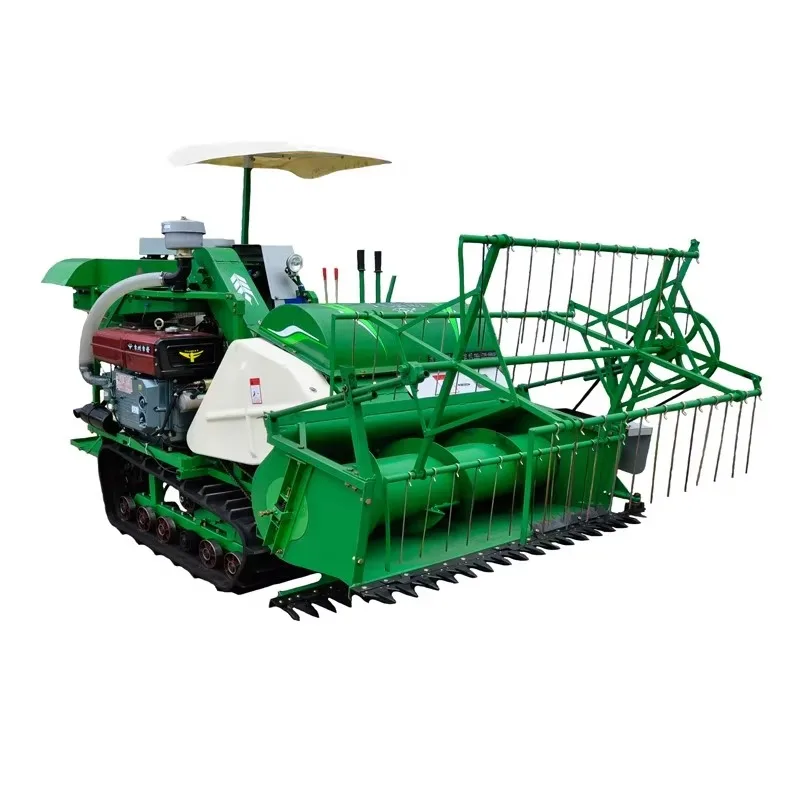 Hot Sale Mini Agricultural Reaper Tractor New 4Lz-1.1 Harvesting Machine for Beans Core Components Include Engine Gearbox view 3