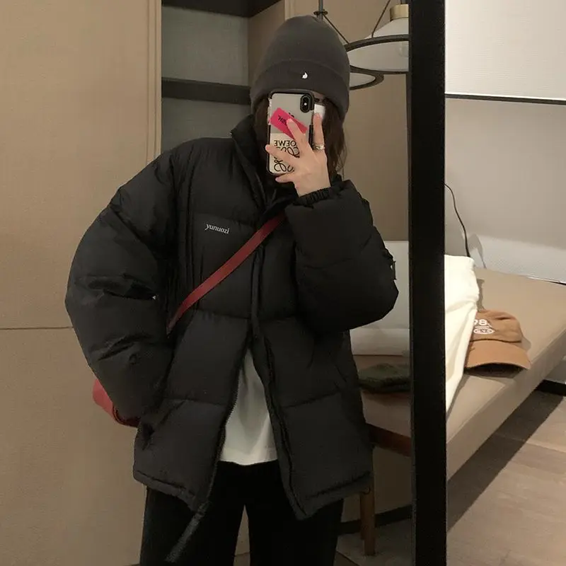 Solid Pockets Zipper Cardigan Long Sleeve Parkas Elegant Fashion Harajuku Tops Women Loose Casual Sweat All Match Outerwear
