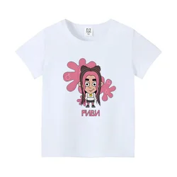 New Cute А4 Риви Print Children's Girl Tshirt Влад a4 Бумага Cartoon Short sleeve T Shirt Kids Summer Boy Clothes Casual Tees