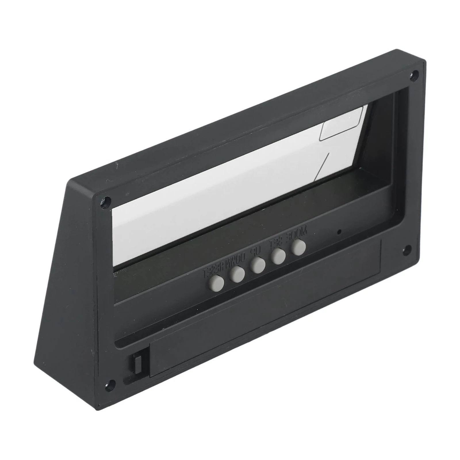 

Часы-будильник с датчиком влажности, 13*3*7 см, 1 шт., 9.6x3.5 см, из АБС-пластика, черные, для дома, с ЖК-экраном, без функции отображения температуры.