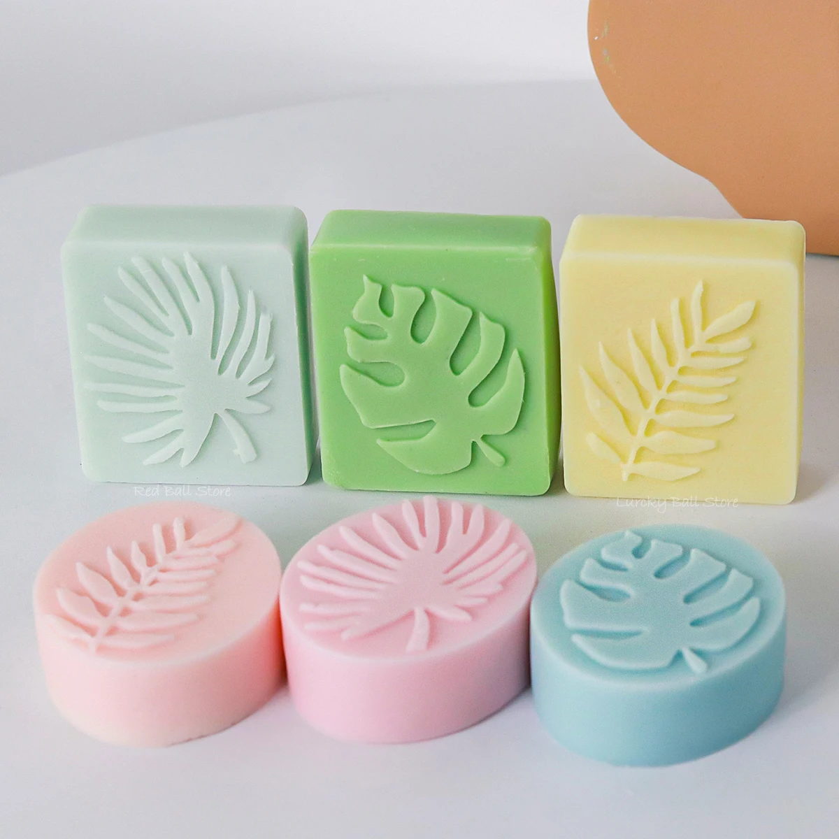 6 Cavity Oval/Square Leaf Shaped Silicone Soap Mold DIY Handmade Essential Oil Soap Making Supplies Mould Chocolate Cake Molds