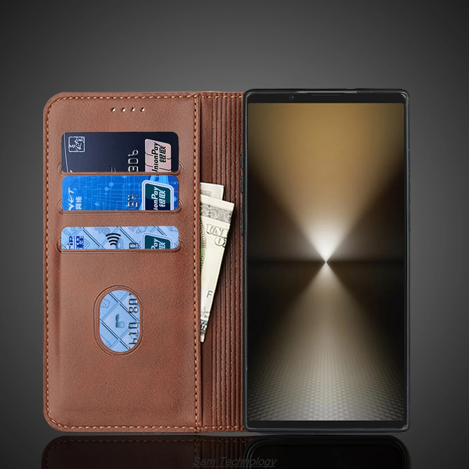 Magnetic attraction Leather Case for Sony Xperia 1 VI ( Xperia 1 6Gen ) Holster Flip Cover Case Wallet Phone Bags Fundas Coque