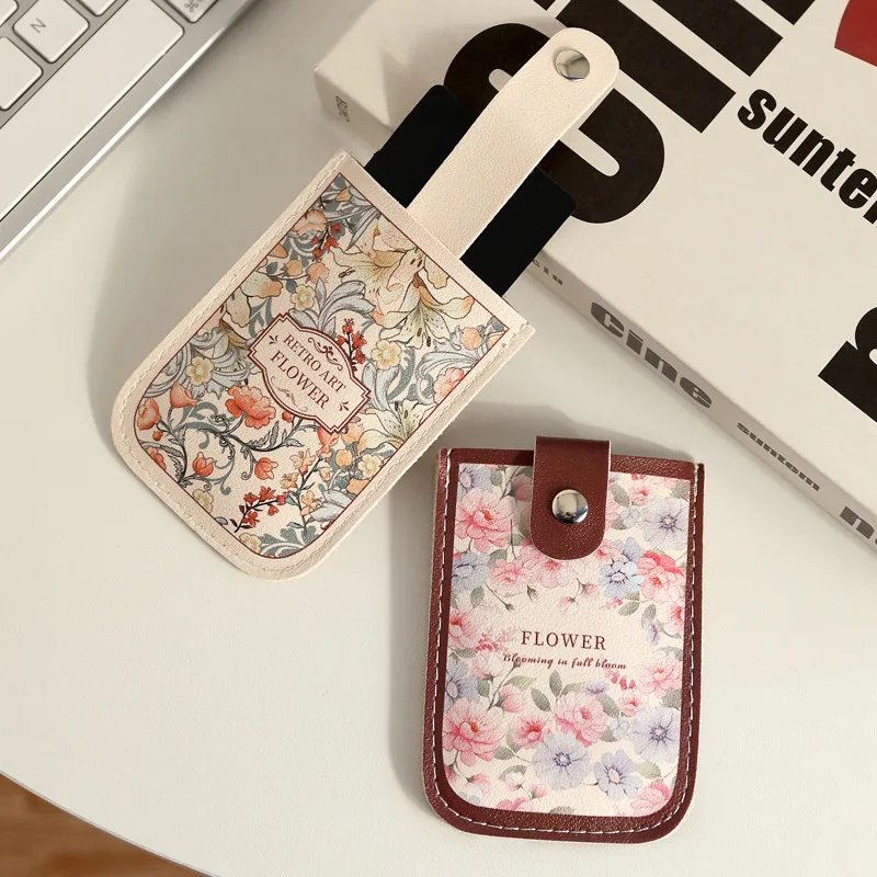 

Beautiful Floral Card Bags Colorful Flower PU Material Convenient Card Holder Bank Card Luxury ID Storage Bag for Woman