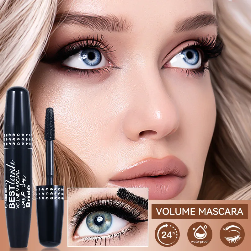 Mascara primaire pour cils longue durée, formule imperméable, effet d'allongement et bouclé, anti-taches, 24 heures d'usure pour cils naturels