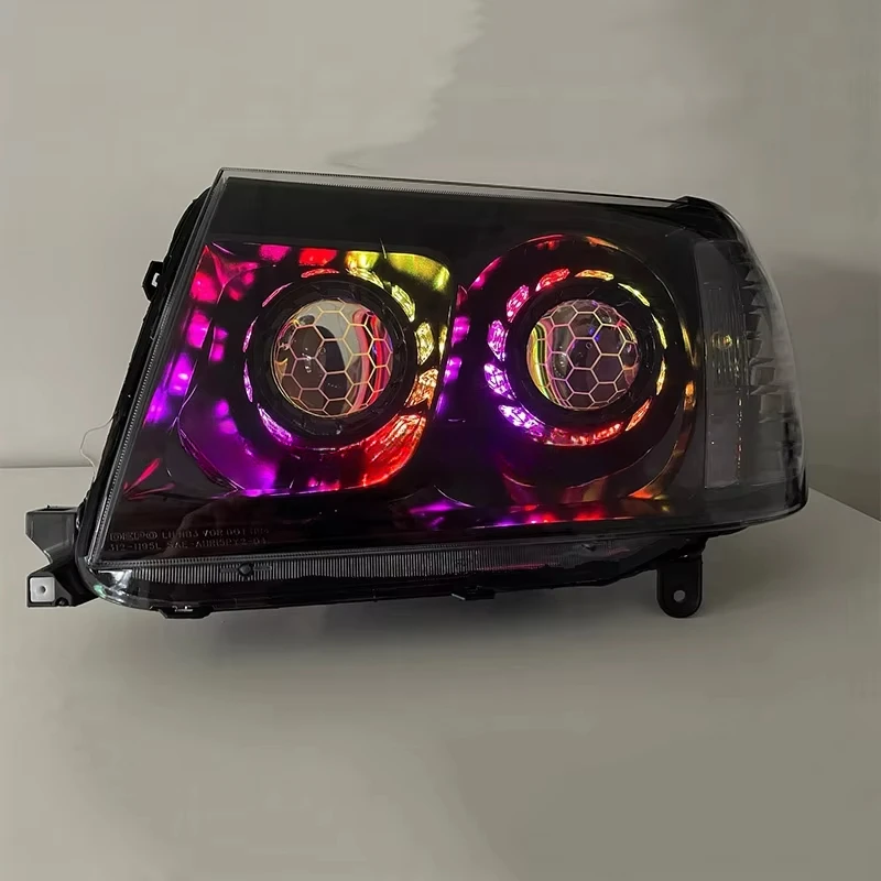 Customized Full LED Headlights For Toyota LC100 Bi-xenon Projector Lens Front Lamps With DRL