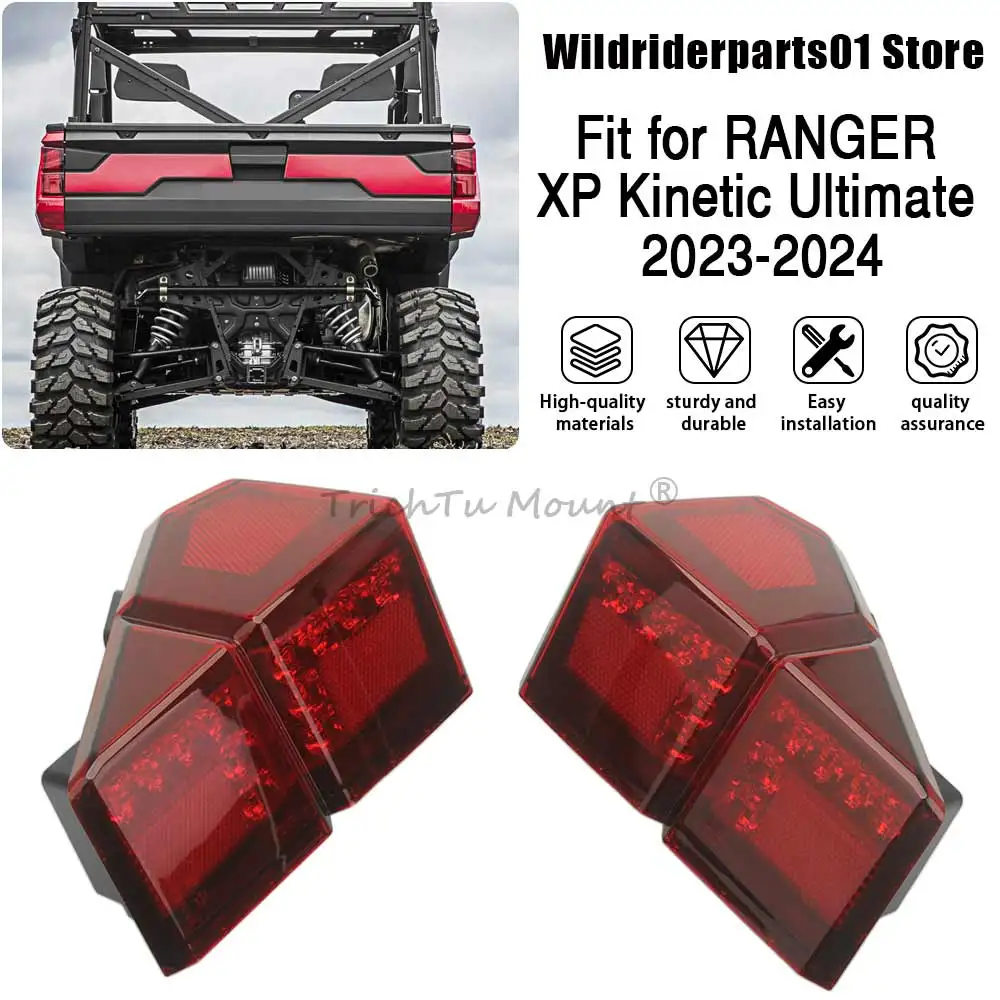 ضوء خلفي LED 12 فولت لليسار واليمين مناسب لـ RANGER CREW XP 1000 Waterfowl Edition 2025، 2021-2022 ملحقات السيارة
