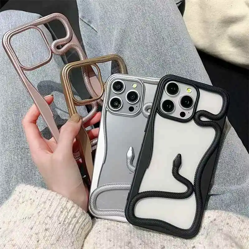 

Чехол для телефона из искусственной кожи Snake Year, подходит для серии iPhone