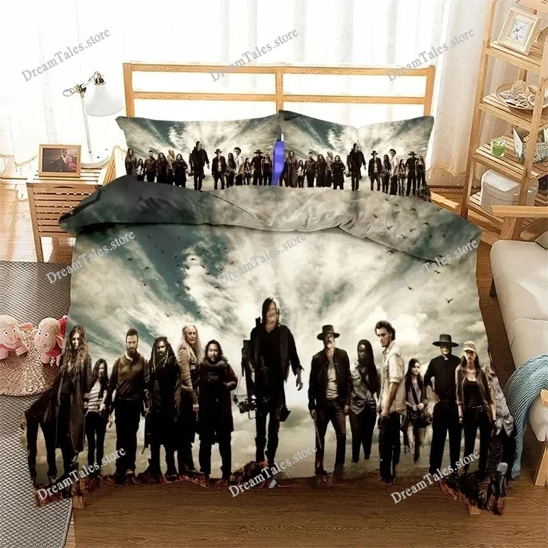The Walking Dead Duvet Cover 3D Exquisite Anime Cartoon Digital Print Bedding Set Comforter Bed Youth Home Decor Boys Gift369