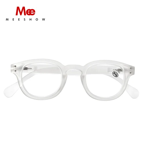 Imagen 2 del producto Meeshow, gafas de lectura de calidad, transparentes, estilo Retro europeo, gafas para hombres y mujeres con bloqueo de luz azul flexible, regalos encantadores