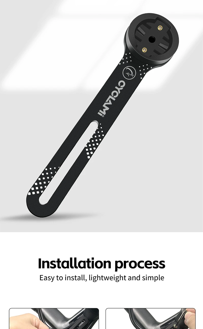 CYCLAMI Fahrradcomputerhalterung aus Aluminiumlegierung, doppelseitig, MTB, Rennrad, GPS-Scheinwerferhalter, Halterung für GARMIN XOSS IGPSPORT Fahrrad – Detail 10