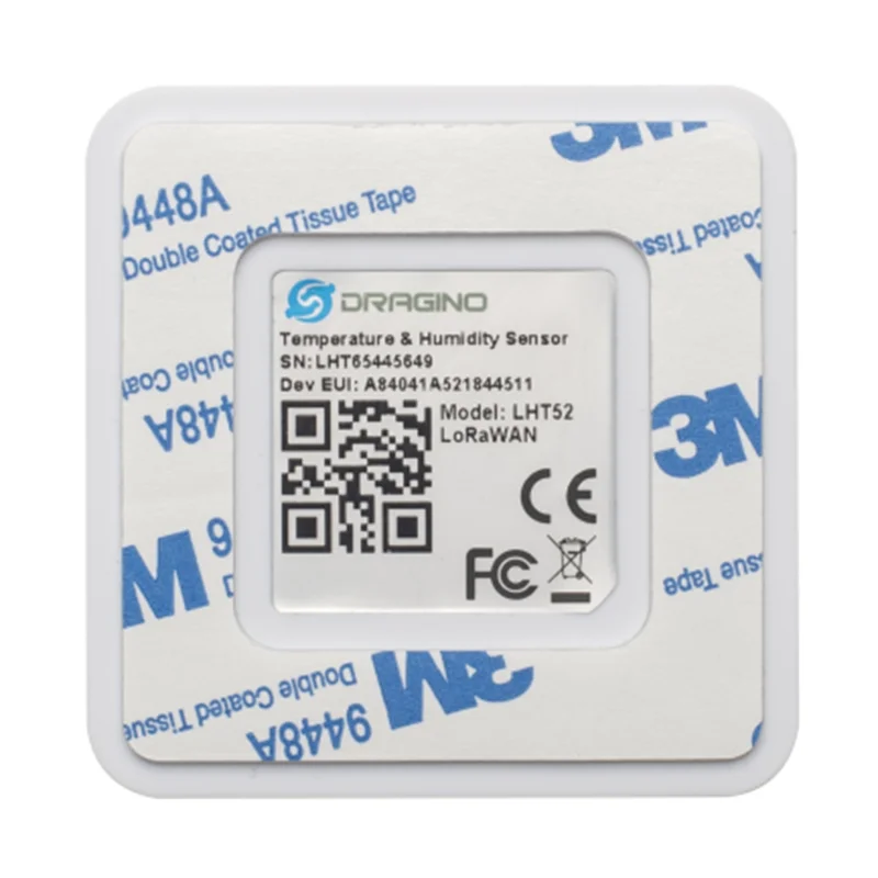 Imagem -03 - Dragino Lorawan Sensor de Temperatura e Umidade Interior Construção Inteligente e Automação Residencial Eu868 Us915 Au915 As923 Lht52