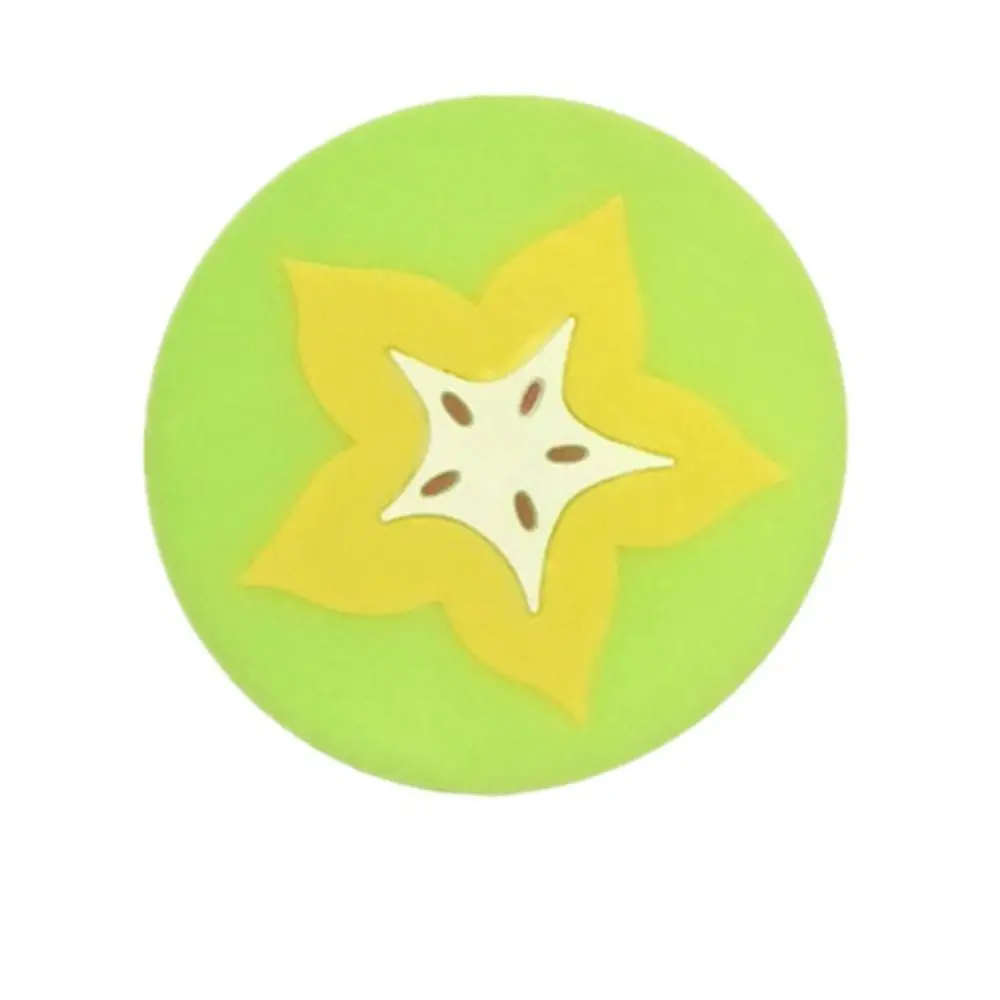 Table Decorations Silicone Fruit Shape Cup Coaster Non -slip Anti -hot Cup Mat Round Cup Insulation Pad Office