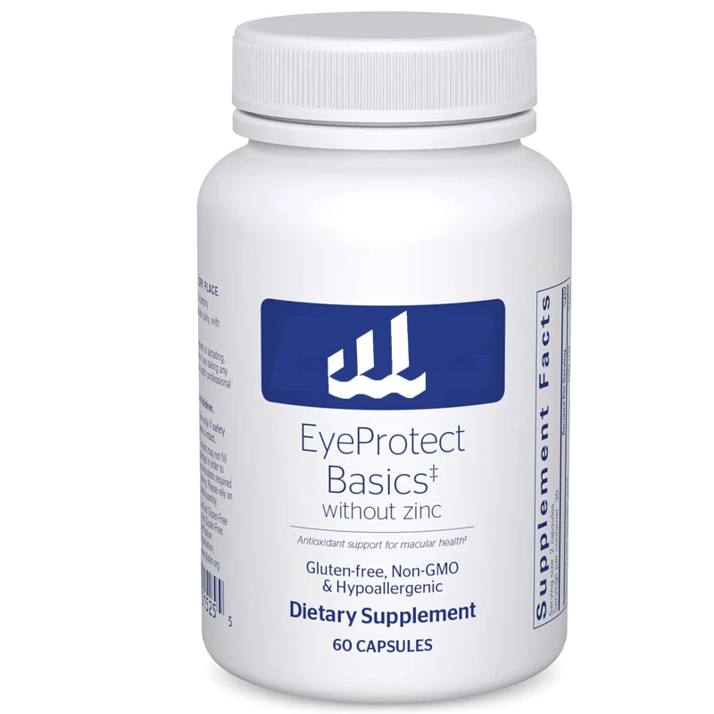 

EyeProtect Basics не содержит цинка | Ключевые антиоксиданты поддерживают здоровье глаз | 60 капсул