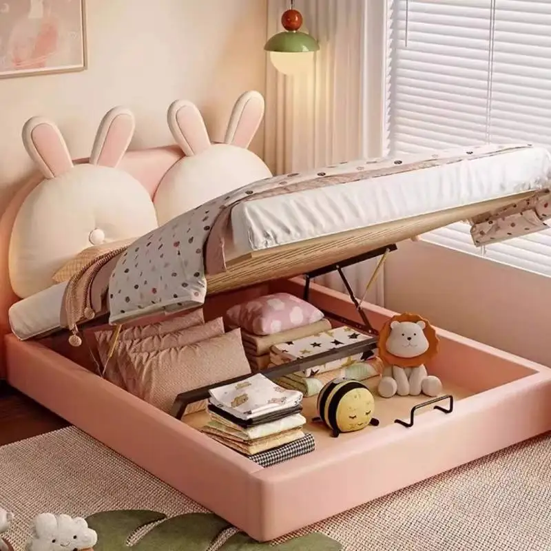 الأبيض سلامة خشبية سرير أطفال الحرس القضبان الشمال تصميم الحديثة سرير أطفال إطار الفتيات كاماس الرضع أثاث المنزل #5