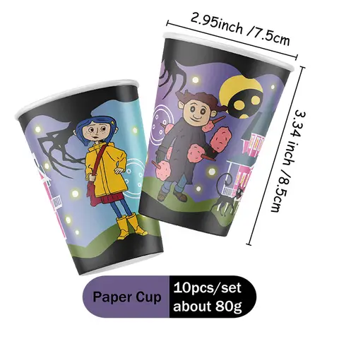 मिनिसो कार्टून कोरलाइन गर्ल थीम DIY डिस्पोजेबल पार्टी सप्लाई जन्मदिन सजावट केक सप्लाई बच्चे टिशू पेपर बॉक्स उपहार 8 best sales टेकलाइन - №5