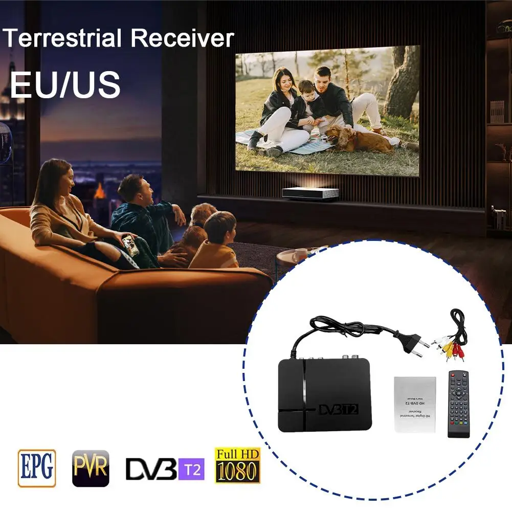 Terrestrial Receiver 1080p Digital Pvr K2 Dvb-t2 Tuner Support Tv Broadcasting With Box Remote H.264 Mpeg-2/4 A8g4