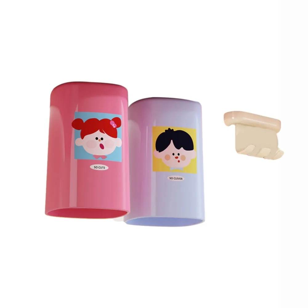 

Plastic Magnetic Mouthwash Cup Wall-Mounted Upside Down Inverted Magnetic Toothbrush Cup Punch Free Space Saving Toothbrush Cup