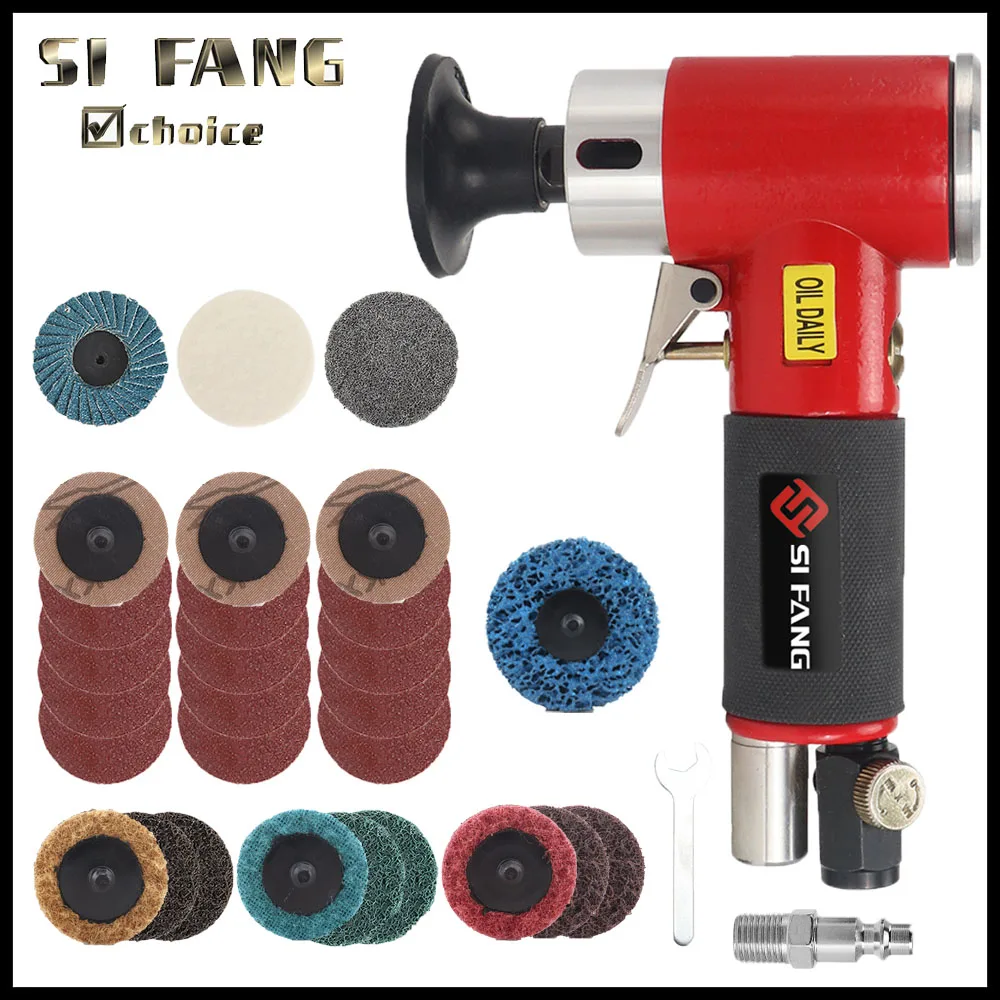 15000rpm Air Die Grinder Pneumatic Angle Grinder Grinding Polishing Machine With Roll Lock R-Type Sanding Discs