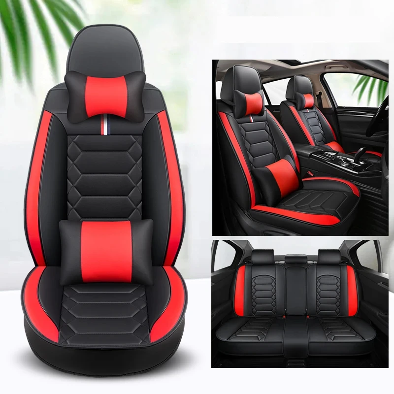 

WZBWZX Universal leather Car Seat Cover for Chery all models QQ3 QQ6 Ai Ruize A3 Tiggo X1 QQ A5 E3 V5 EQ1 Tiggo E5 A3 Interior