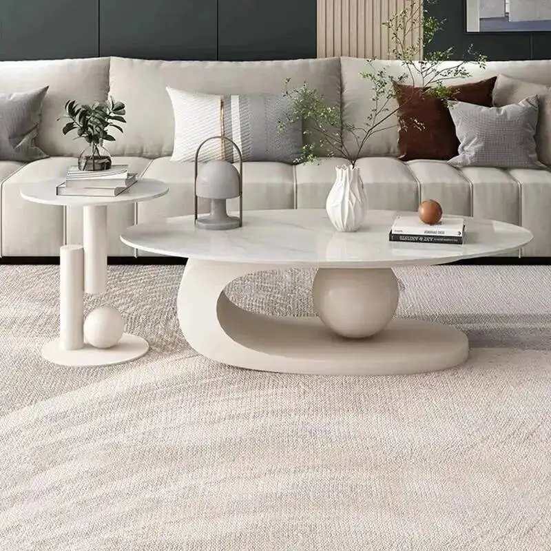 Vanity White Coffee Marble Minimalist Center Tavolino Table Elegant Modern Da Luxury High Table Funky Salotto Home Furnitures