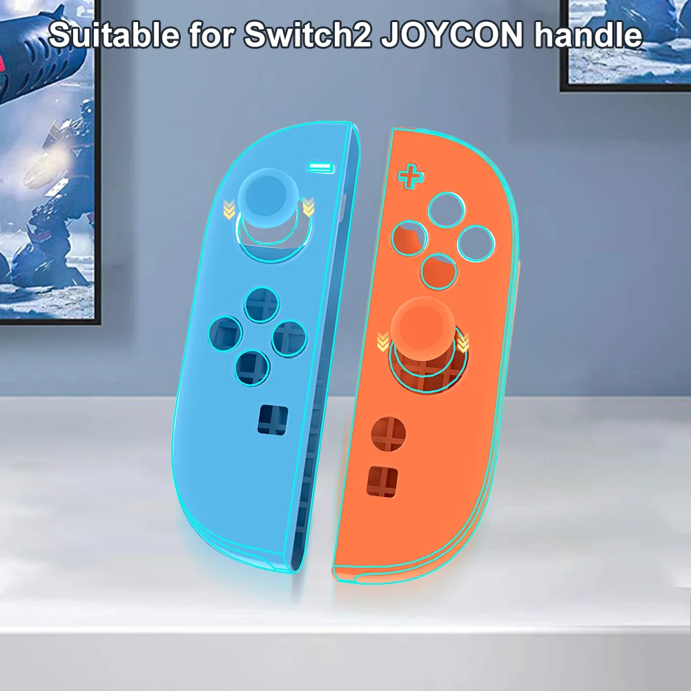 غطاء سيليكون لجهاز Switch 2 Joy-Con Controller كلاسيكي اللون جلد ناعم لملحقات ألعاب Nintendo Switch 2 2025