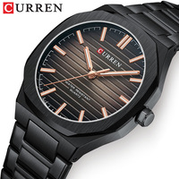 CURREN 8456 Fashion Business Men's Watch Quartz Waterproof Luminous Steel Strap for Casual Luxury Men's Watch Gift