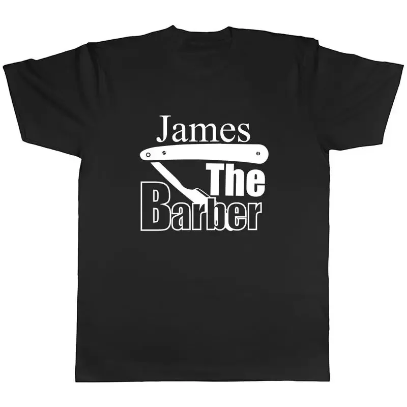 Personalised The Barber Mens Unisex T-Shirt Tee