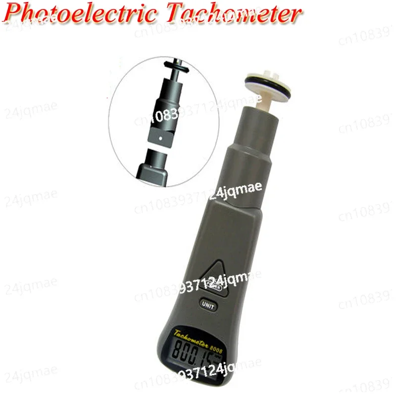 Tacómetro Digital de doble uso sin contacto/Contacto, velocímetro, tacómetro fotoeléctrico de mano, 5-30cm, AZ8008