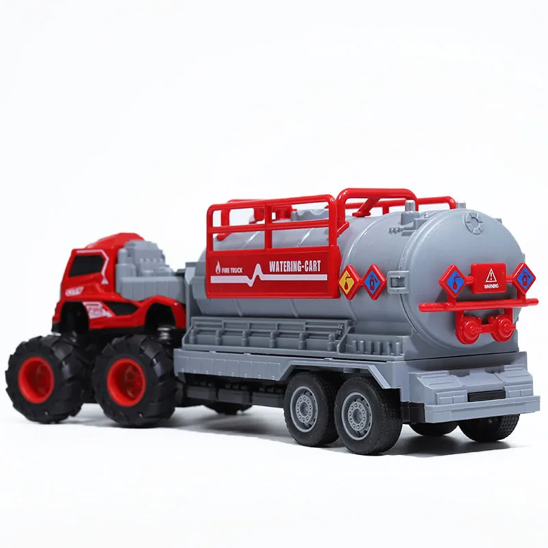 1: 50 alloy big wheel fire rescue vehicle model,ladder fire truck toys,children\'s water tanker toys,wholesale