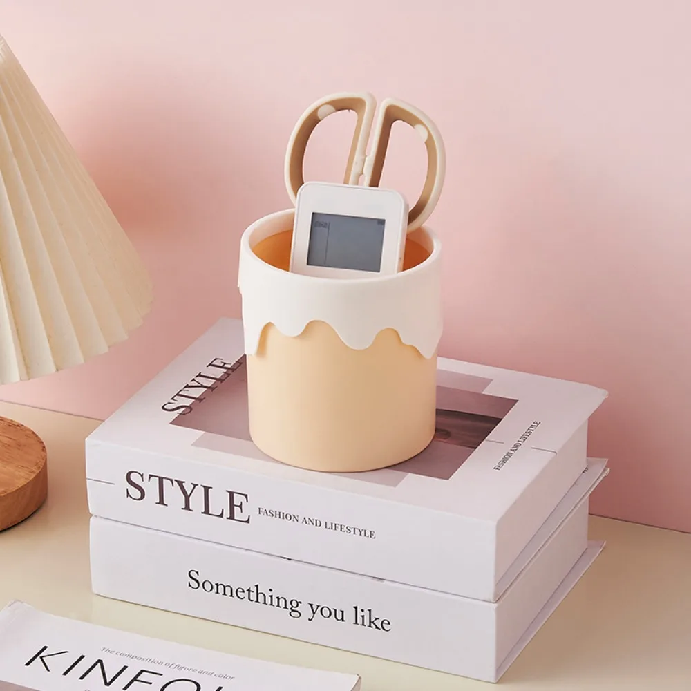 

Interesting Snail Pen Holder Student Plastic Pencil Storage Box Multi-functional Tabletop Storage Stationery Organizer