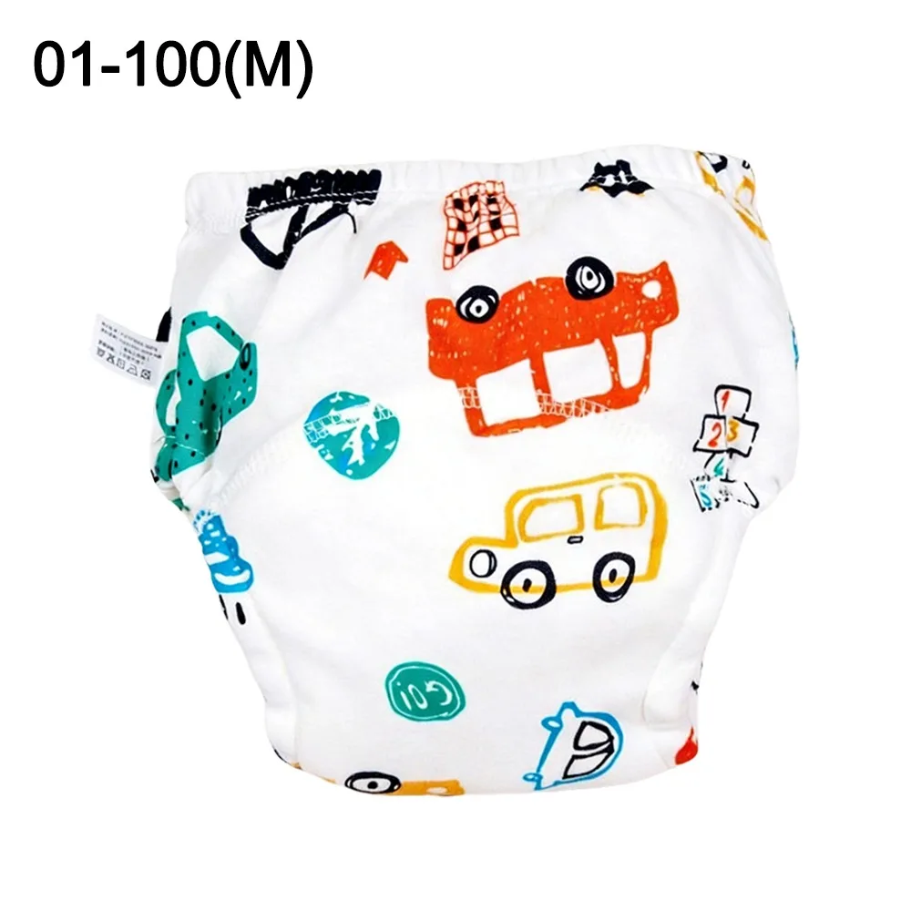 Soft Cotton Training Pants Breathable Waterproof Washable Diaper Absorbent Leakproof Underwear for Boys Girls