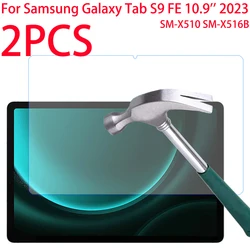 2PCS Tempered Glass For Samsung Galaxy Tab S9 FE 10.9 inch 2023 Protective Film Tablet Screen Protectors SM-X510 X510 X516B