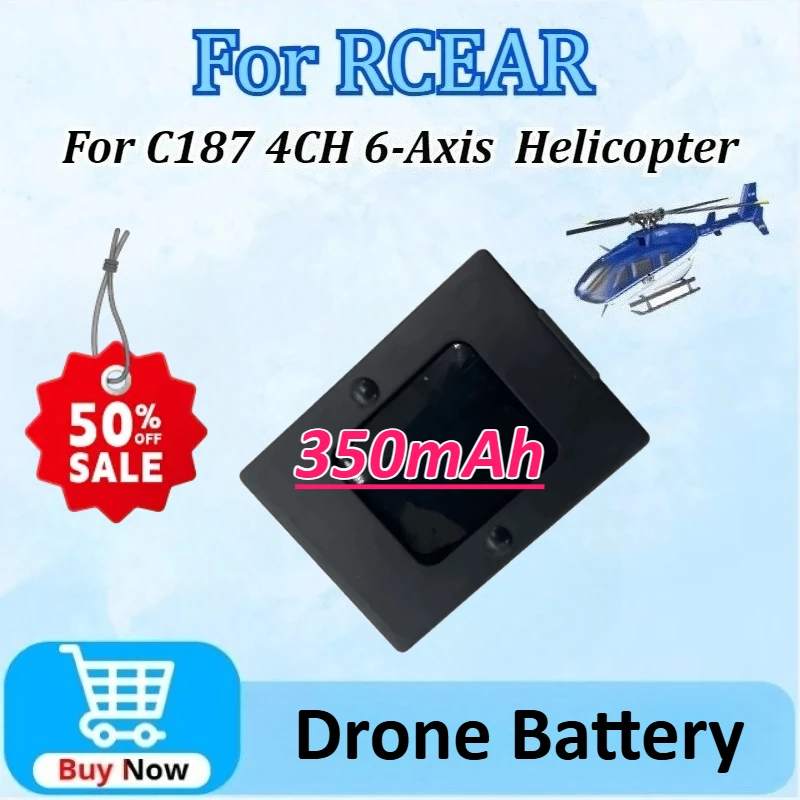 

Upgraded 7.4V 350mAh High-Capacity Batteries Lipo Battery for RC EAR C187 Helicopter Spare Parts Accessories