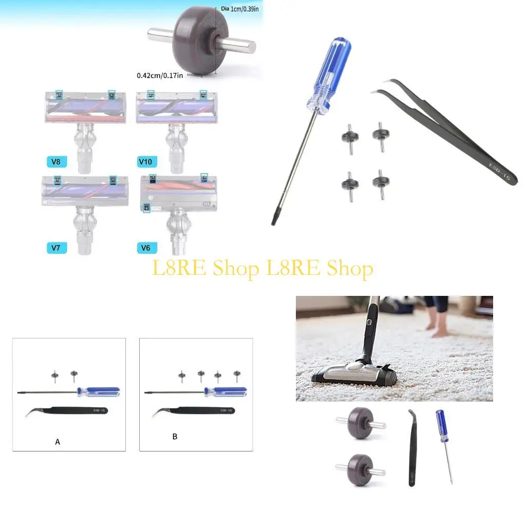 L8RE Easy Установка Замена колеса и оси для Vacuum Comleder
