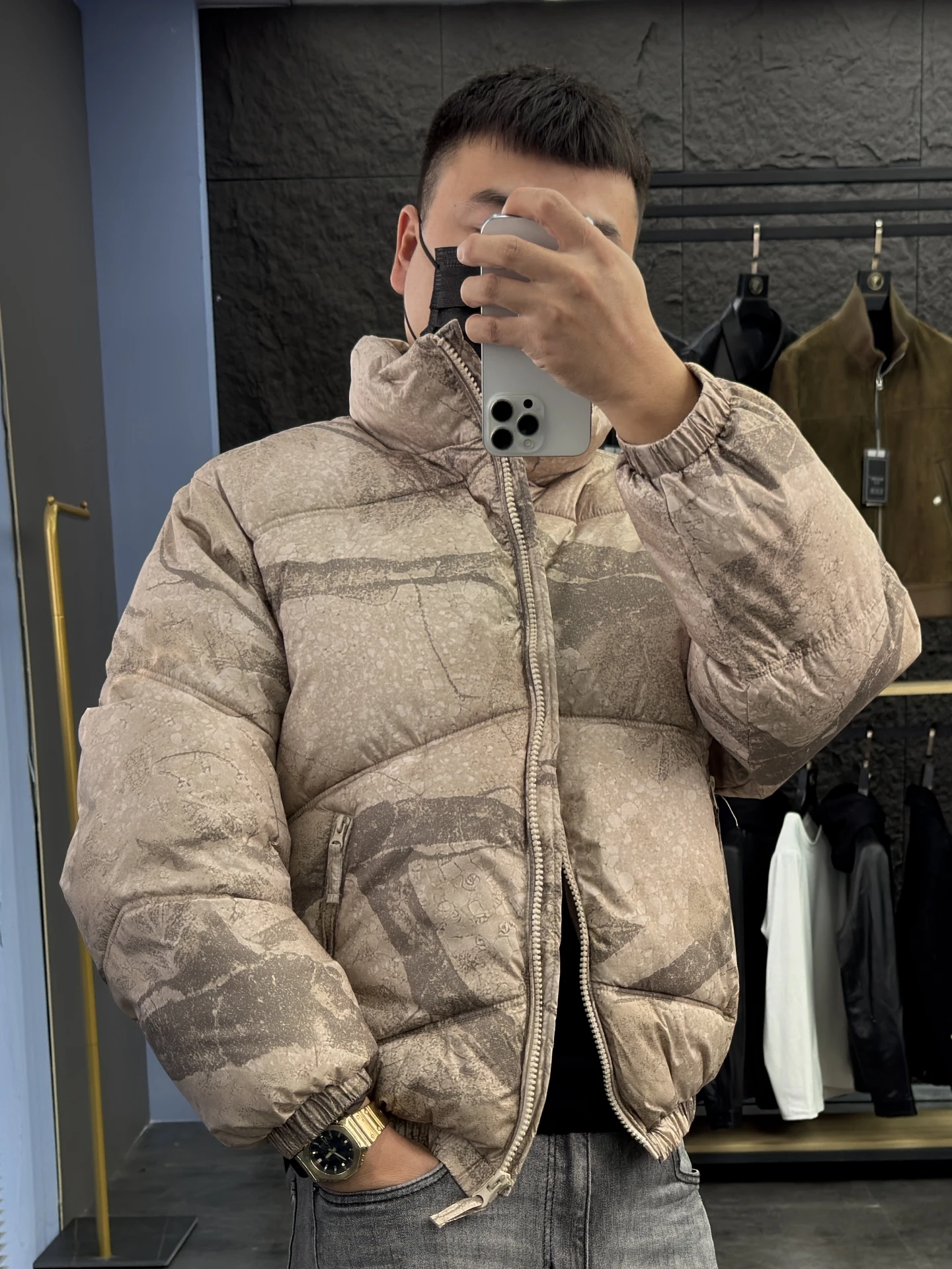 

Svip 200 Owen Sass Winter Thiened Warm Loose или Cotton Jaet Мужская модная городская повседневная куртка без капюшона с капюшоном...